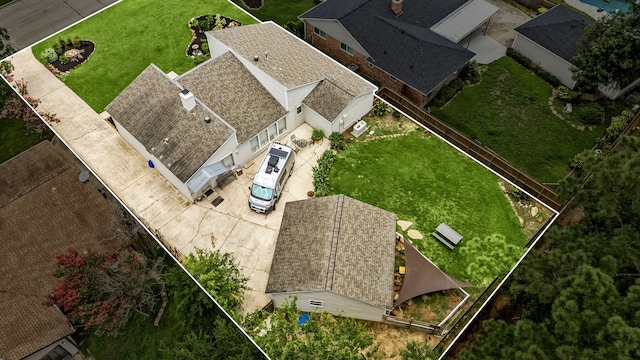 44 Foy Martin Dr, Conroe, TX 77304 - view from above of property featuring property boundaries highlighted