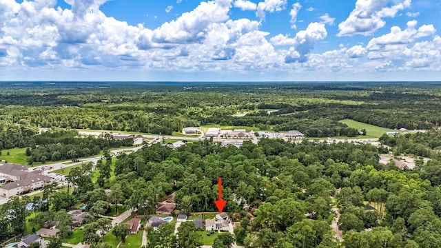 44 Foy Martin Dr, Conroe, TX 77304 - drone / aerial view of a heavily wooded area