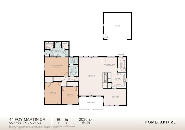 44 Foy Martin Dr, Conroe, TX 77304 - view of home floor plan
