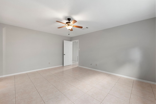 44 Foy Martin Dr, Conroe, TX 77304 - unfurnished room with a ceiling fan and light tile patterned floors