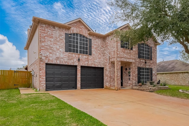 3126 Silverstag Trail Ln, Houston, TX 77073 - view of front facade with an attached garage, concrete driveway, and brick siding