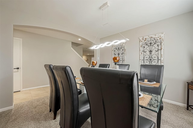 3126 Silverstag Trail Ln, Houston, TX 77073 - dining area with light carpet and baseboards