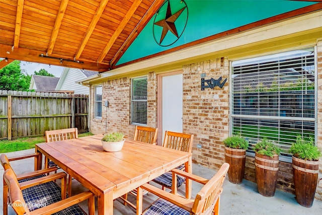 19822 Laurel Trail Dr, Cypress, TX 77433 - view of patio featuring outdoor dining space