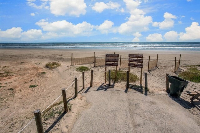 103 Jean Lafitte Cv, Galveston, TX 77554 - water view featuring local beach