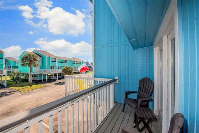 103 Jean Lafitte Cv, Galveston, TX 77554 - balcony featuring a residential view