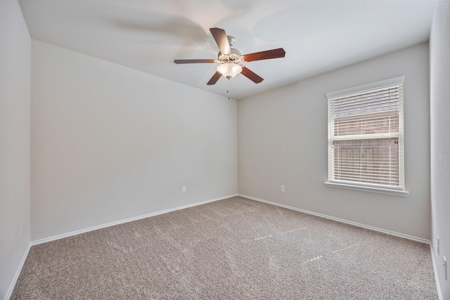 23715 Rivage Ridge Dr, Katy, TX 77493 - unfurnished room with ceiling fan, carpet floors, and baseboards