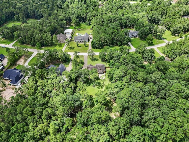 531 Private Road 6350, Dayton, TX 77535 - aerial view of property's location featuring a heavily wooded area and nearby suburban area