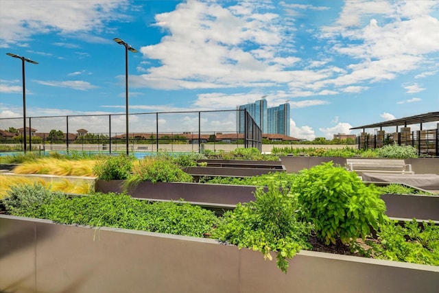 1701 Hermann Dr Unit 27Ce, Houston, TX 77004 - view of property's community featuring a vegetable garden