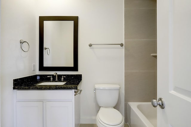 9622 Fannin Sta W, Houston, TX 77045 - full bathroom featuring toilet, vanity, and baseboards