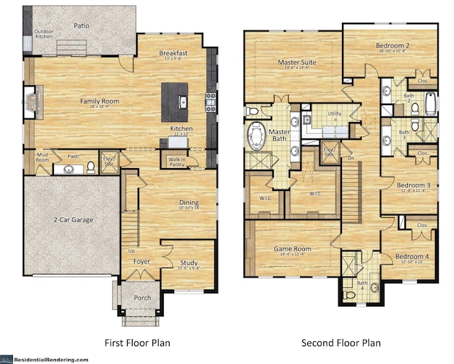 2920 Georgetown St, Houston, TX 77005 - floor plan / room layout