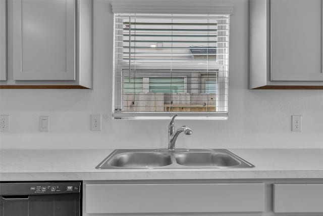 4625 Peralta Heights Way, Porter, TX 77365 - kitchen with dishwasher, light countertops, and gray cabinets