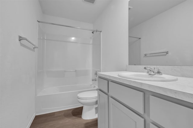 4625 Peralta Heights Way, Porter, TX 77365 - full bathroom featuring vanity, shower / bathtub combination, and wood finished floors