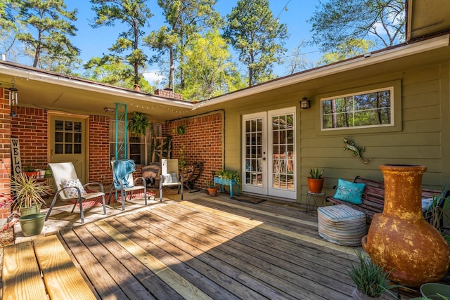 3027 Pine Acres Dr, Conroe, TX 77384 - deck with french doors