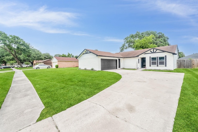 11114 Daybreak Ln, Cypress, TX 77429 - ranch-style house with an attached garage, driveway, and brick siding