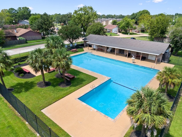 11114 Daybreak Ln, Cypress, TX 77429 - view of pool featuring a patio area