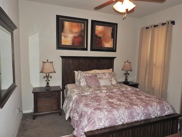 2705 Osprey Ln, Pearland, TX 77581 - carpeted bedroom with baseboards and a ceiling fan