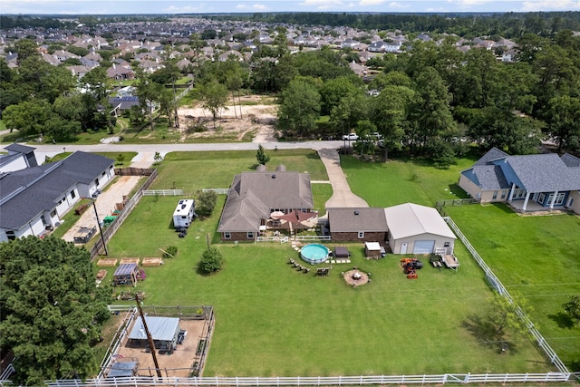 10711 Indian Trails Dr, Tomball, TX 77375 - aerial perspective of suburban area