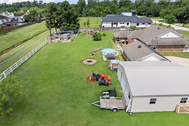 10711 Indian Trails Dr, Tomball, TX 77375 - aerial view of property and surrounding area with a tree filled landscape