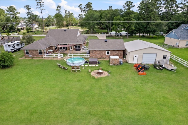 10711 Indian Trails Dr, Tomball, TX 77375 - aerial view of property and surrounding area