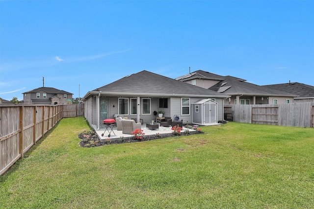 315 Coral Drift Ct, Crosby, TX 77532 - back of property featuring a patio and an outdoor hangout area