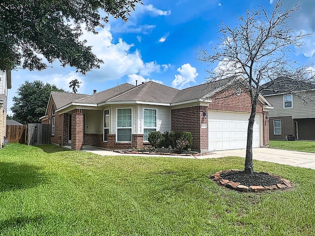 29375 Alba Rose Dr, Spring, TX 77386 - view of front of house featuring brick siding, driveway, and an attached garage