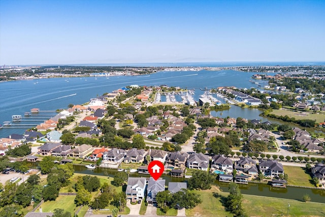 211 Valmar St, Kemah, TX 77565 - view of property location featuring a large body of water and nearby suburban area