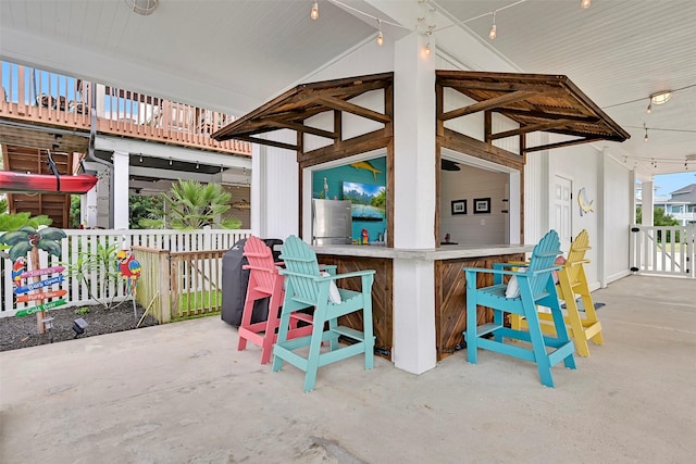 3906 Bridge Harbor Dr, Galveston, TX 77554 - view of patio