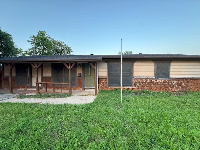 108 Sally St, Joshua, TX 76058 - single story home with a front lawn and stone siding
