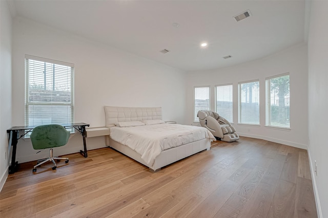 4407 Marbrook Meadow Ln, Katy, TX 77494 - bedroom with light wood-style floors, baseboards, and recessed lighting