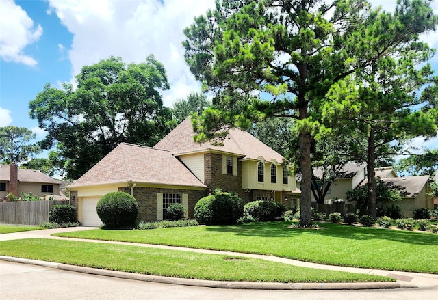 15903 Ridge Park Dr, Houston, TX 77095 - view of front of home featuring driveway, an attached garage, and brick siding