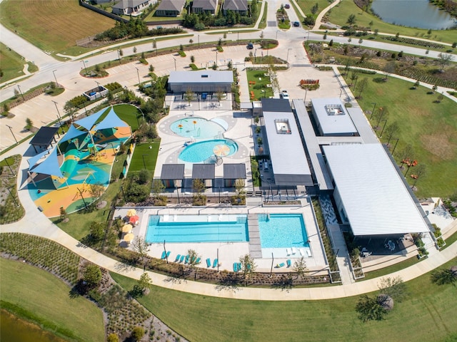 11023 White Caterpillar Dr, Cypress, TX 77433 - drone / aerial view of a pool