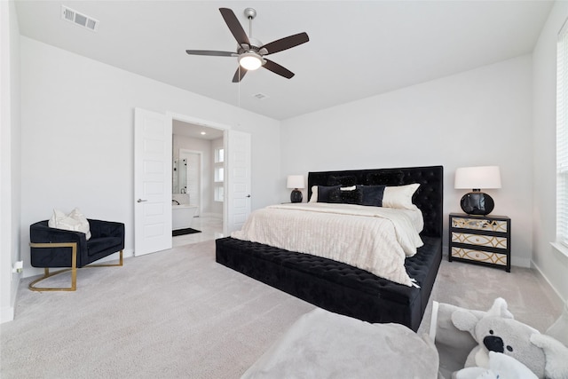 11023 White Caterpillar Dr, Cypress, TX 77433 - bedroom featuring carpet floors, baseboards, a ceiling fan, and multiple windows
