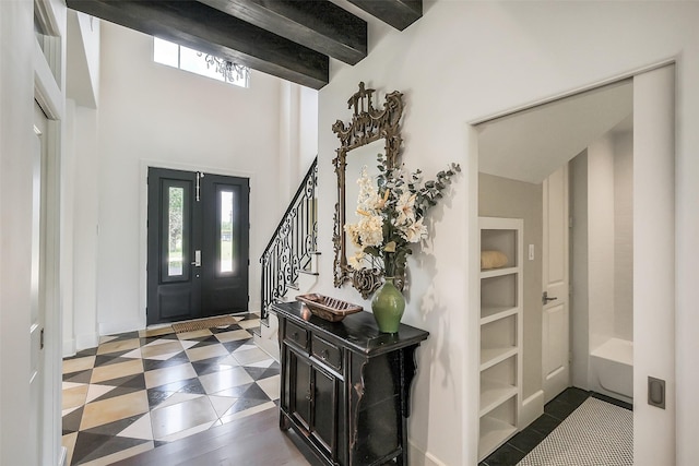4002 Old Chocolate Bayou Rd Unit Cr89, Manvel, TX 77578 - foyer entrance with plenty of natural light, stairs, and a towering ceiling