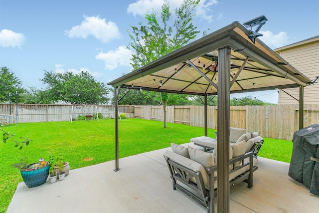 4719 Redbud Place Ln, Richmond, TX 77469 - view of patio featuring a gazebo