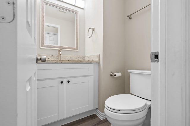 161 Litchfield Ln, Houston, TX 77024 - bathroom featuring vanity and wood finished floors
