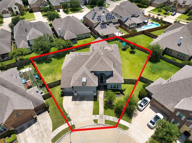 21015 Arden Park Dr, Richmond, TX 77407 - aerial view of residential area with property boundaries highlighted