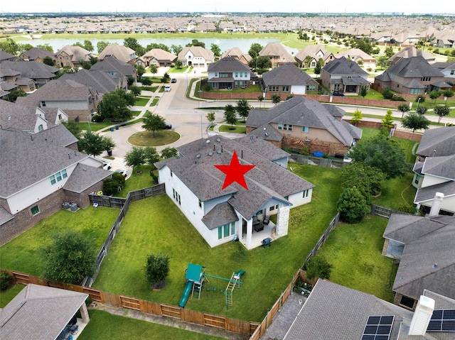 21015 Arden Park Dr, Richmond, TX 77407 - aerial perspective of suburban area featuring a nearby body of water