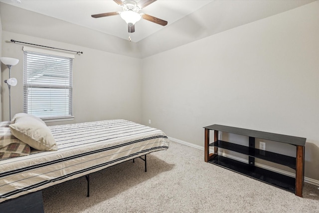 6815 Cottonwood Crest Ln, Katy, TX 77493 - carpeted bedroom with baseboards and a ceiling fan