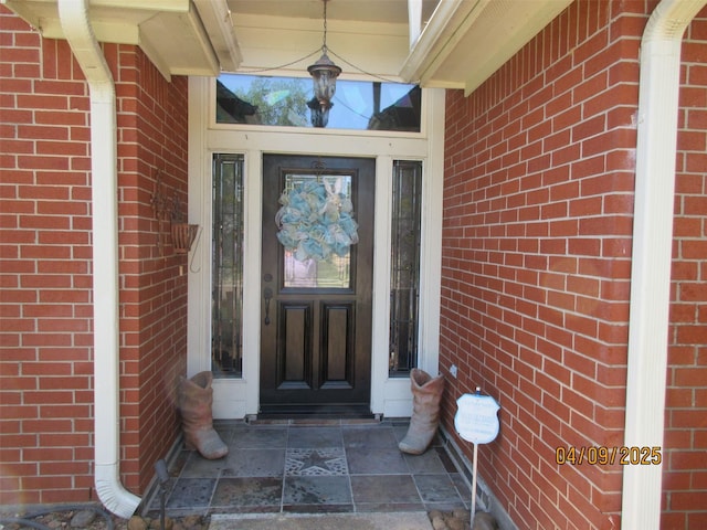 15014 Redbud Leaf Ln, Cypress, TX 77433 - doorway to property with brick siding