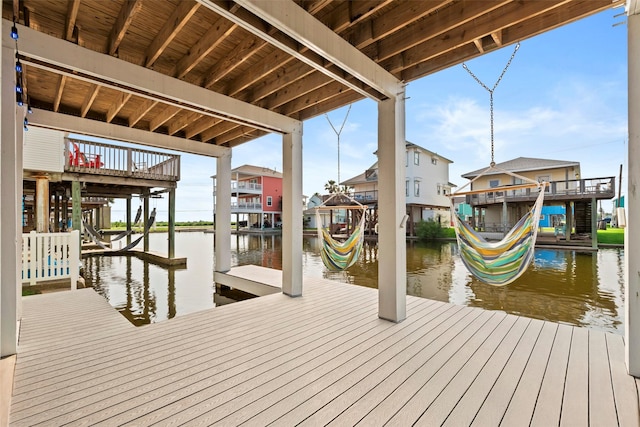 16710 Tahiti Way, Jamaica Beach, TX 77554 - dock area featuring a water view