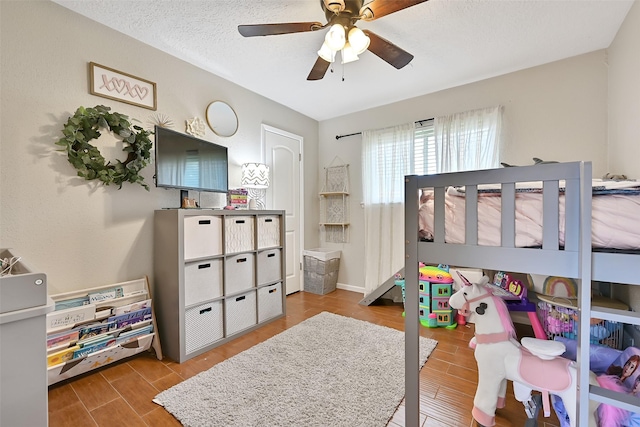 17202 Heritage Bay Dr, Webster, TX 77598 - bedroom featuring wood finished floors and ceiling fan