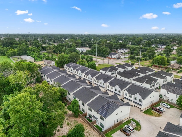 6405 Highland Pine Ln, Houston, TX 77091 - aerial view of residential area featuring a tree filled landscape
