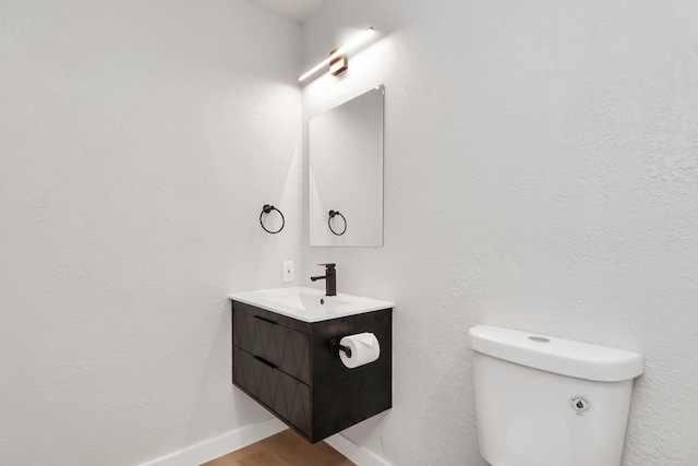 4439 Kacee Dr, Houston, TX 77084 - half bath with vanity and wood finished floors