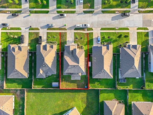 5107 Twin Summit Dr, Rosenberg, TX 77469 - aerial view of residential area featuring property parcel outlined