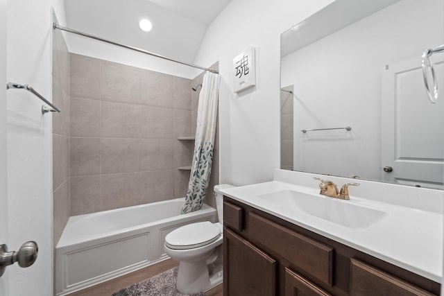 5107 Twin Summit Dr, Rosenberg, TX 77469 - bathroom with toilet, vanity, and shower / bath combination with curtain