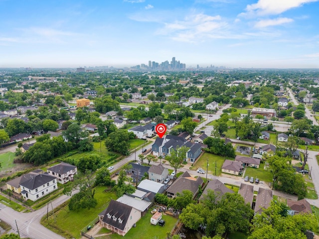 2105 Sam Wilson St Unit A, Houston, TX 77020 - aerial view of property's location featuring nearby suburban area