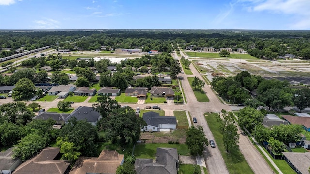 6155 Ridgeway Dr, Houston, TX 77033 - aerial overview of property's location featuring nearby suburban area