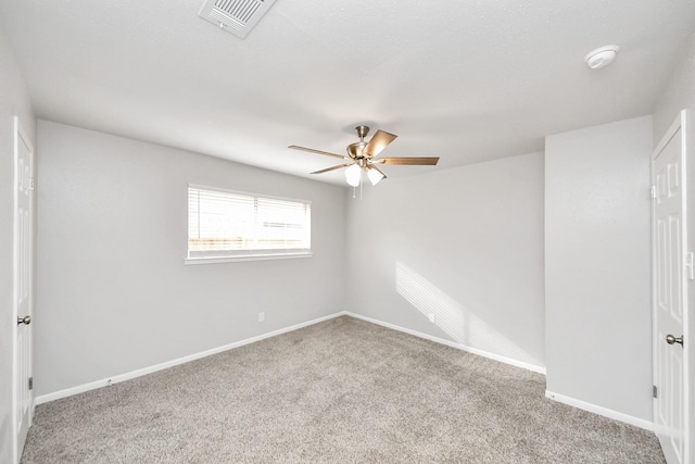 15723 Cascade Point Dr, Houston, TX 77084 - spare room with ceiling fan, carpet, baseboards, and a smoke detector