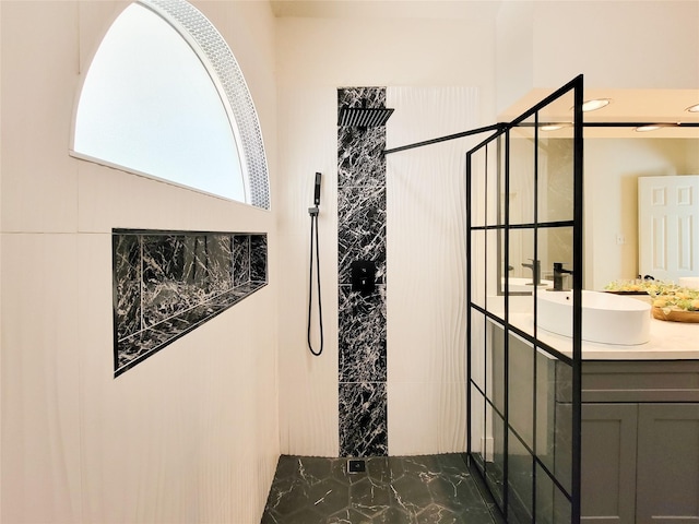 218 Windrift Ct, Sugar Land, TX 77479 - full bath with walk in shower and vanity