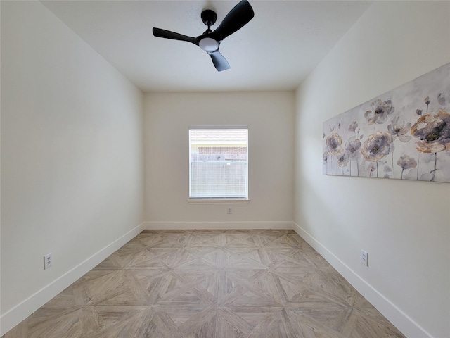 218 Windrift Ct, Sugar Land, TX 77479 - spare room featuring baseboards and ceiling fan